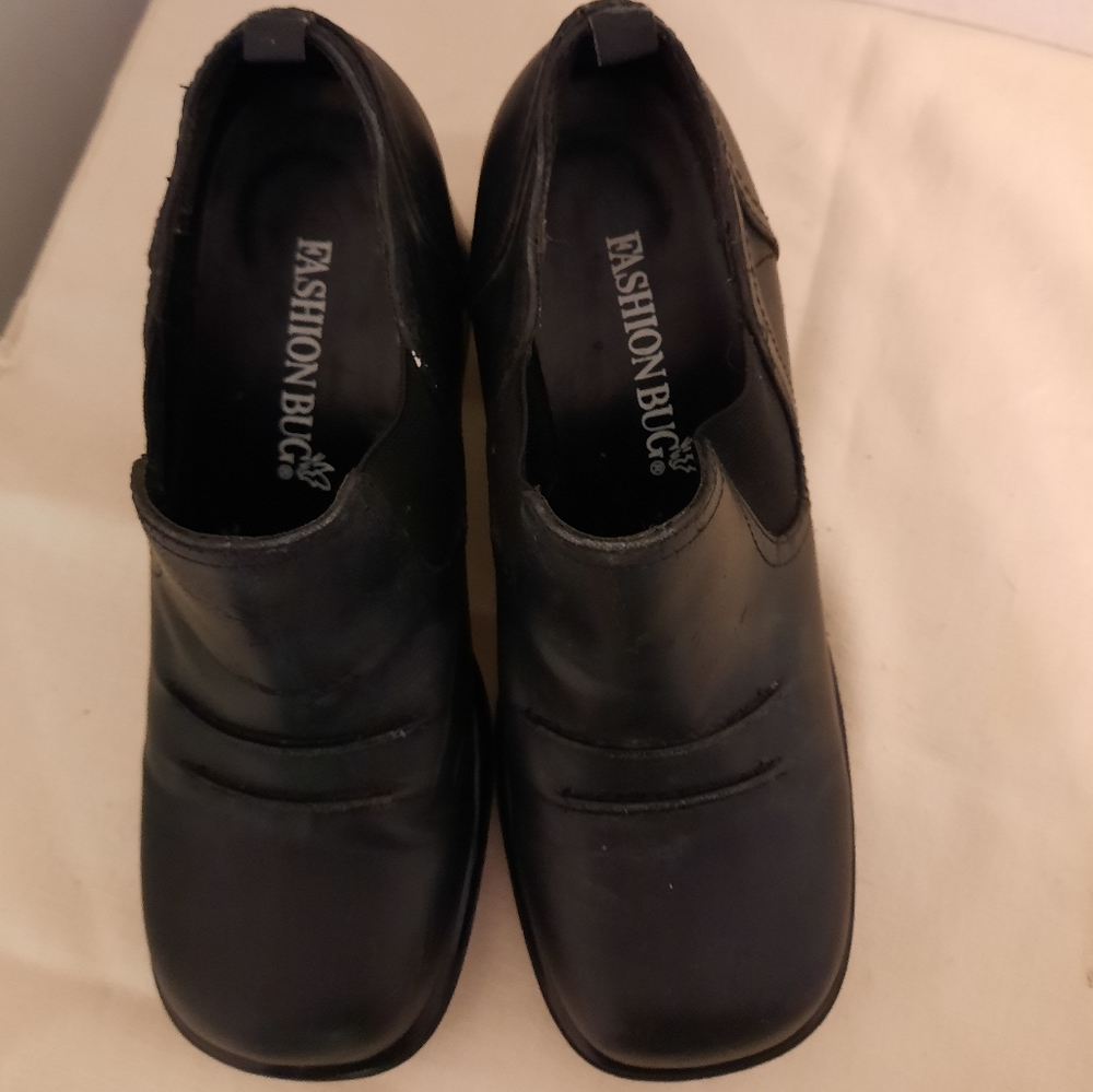 Vintage fashion bug 90s Y2k chunky heel platform slip on shoes